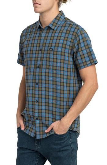 Men's Rvca That'll Do Plaid Shirt - Green