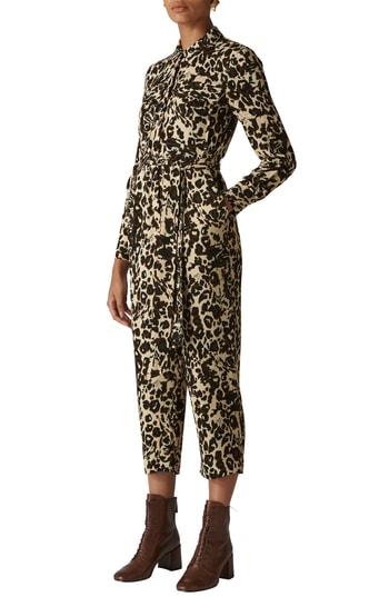 Women's Whistles Jungle Cat Utility Jumpsuit Us / 6 Uk - Brown