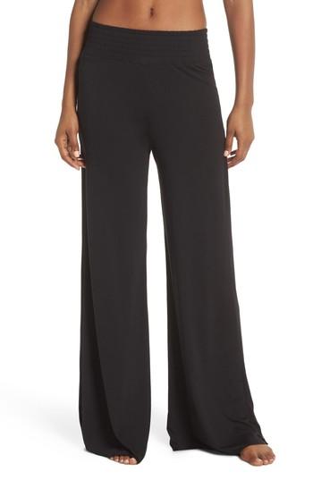 Women's Onzie Print Palazzo Pants - Black