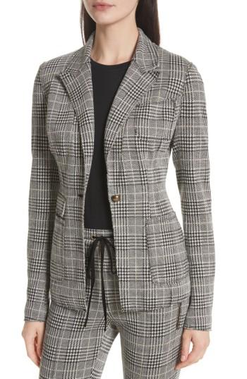 Women's Tracy Reese Plaid Blazer - Black