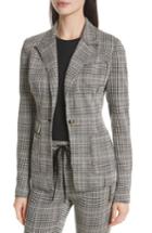 Women's Tracy Reese Plaid Blazer - Black