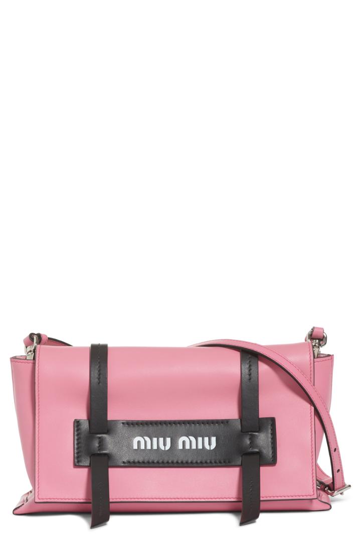 Miu Miu Small Grace Calfskin Shoulder Bag -