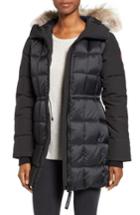 Women's Canada Goose Beechwood Down Parka With Genuine Coyote Fur Trim - Black