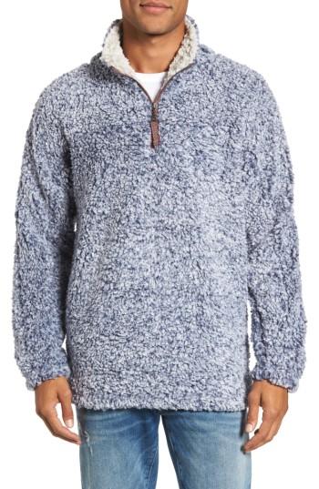 Men's True Grit Frosty Tipped Quarter Zip Pullover - Blue