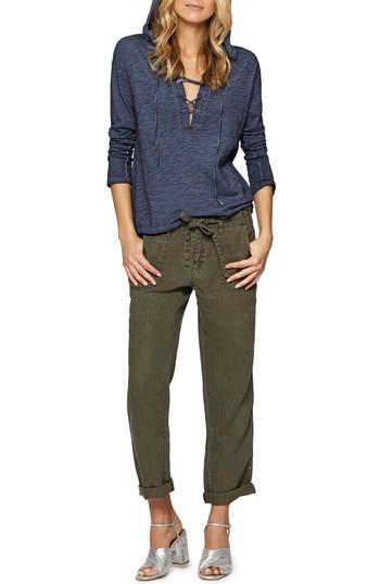 Women's Sanctuary Atwater Lace-up Hoodie - Blue
