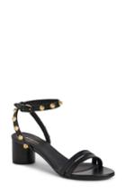 Women's Balenciaga Studded Ankle Strap Sandal .5us / 37.5eu - Black