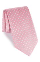 Men's Salvatore Ferragamo Eloise Print Silk Tie, Size - Pink
