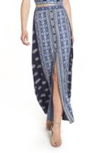 Women's Band Of Gypsies Bandana Print Skirt - Blue