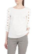 Women's Akris Punto Cutout Dot Blouse
