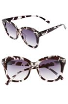 Women's Bp. Marbled Square Sunglasses - Black/ Clear