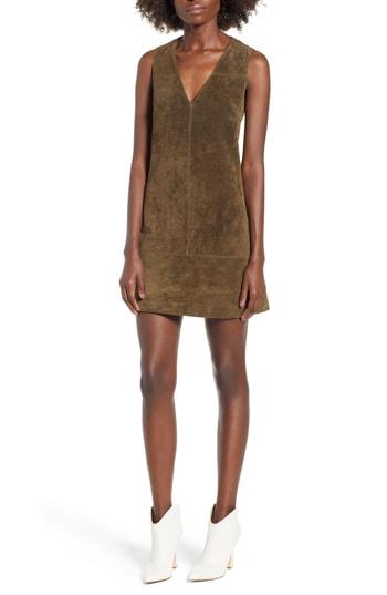 Women's Blanknyc Suede Shift Dress - Green
