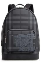 Men's Burberry Rocco London Check Backpack - Black