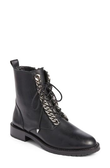 Women's Rebecca Minkoff Gian Combat Boot M - Black