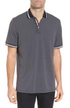 Men's Ted Baker London Chummtt Trim Fit Bird's Eye Polo Tall - Green