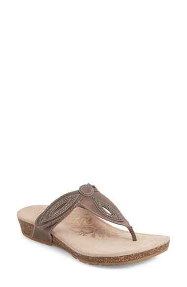 Women's Aetrex 'terri' Flip Flop M - Grey