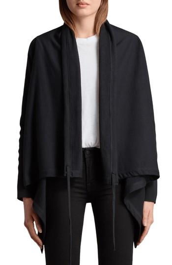 Women's Allsaints Ivy Drape Cardigan - Black