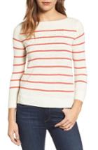 Women's Cupcakes And Cashmere Reynolds Stripe Pullover, Size - Ivory