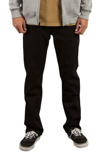 Men's Volcom 'solver' Straight Leg Jeans - Black