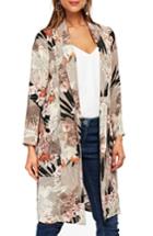 Women's Wallis Sahara Palm Print Jacket - Black