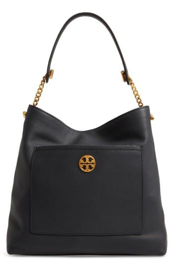 Tory Burch Chelsea Chain Leather Hobo -