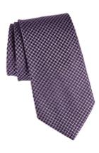 Men's John Varvatos Star Usa Check Silk Tie, Size - Purple