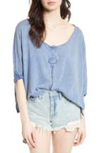 Women's Free People First Base Henley Top - Blue