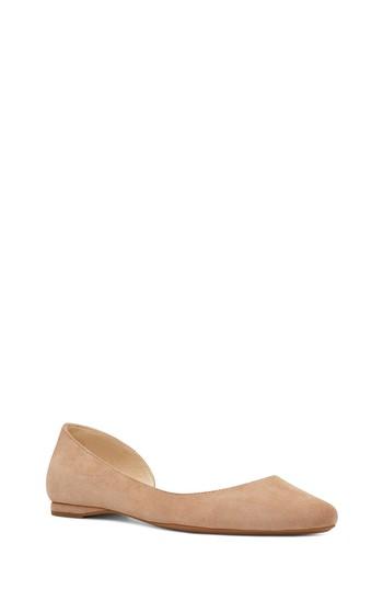 Women's Nine West Spruce D'orsay Flat M - Beige