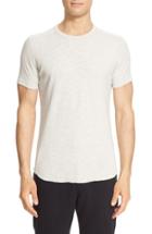 Men's Wings + Horns Ribbed Slub Cotton T-shirt, Size - Grey