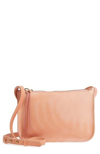 Madewell Simple Leather Crossbody Bag - Pink