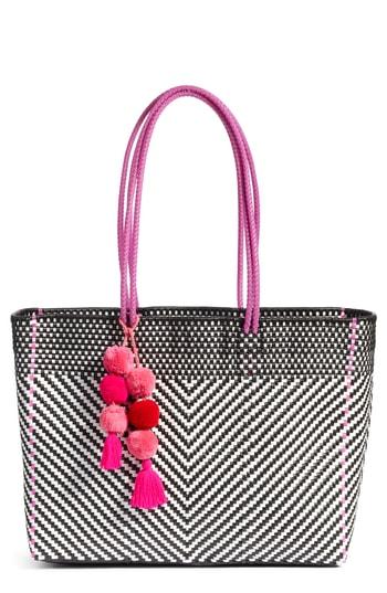 Boutique Mexico Stella Large Long Handle Tote - Black