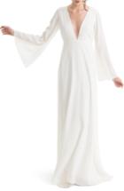 Women's Joanna August Stevie Bell Sleeve A-line Gown - White