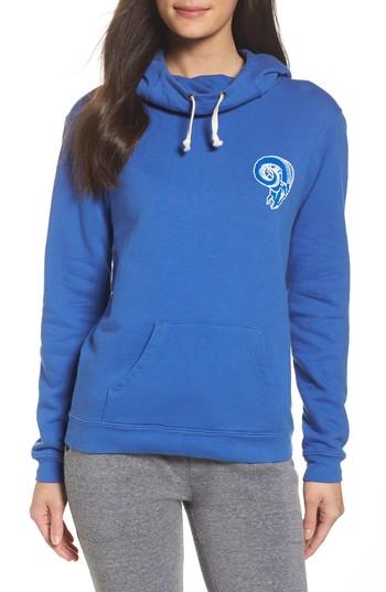 Women's Junk Food Nfl Los Angeles Rams Sunday Hoodie, Size - Blue