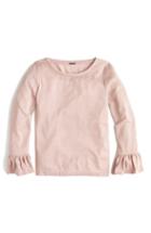 Women's J.crew Bell Sleeve Sparkle Top, Size - Pink