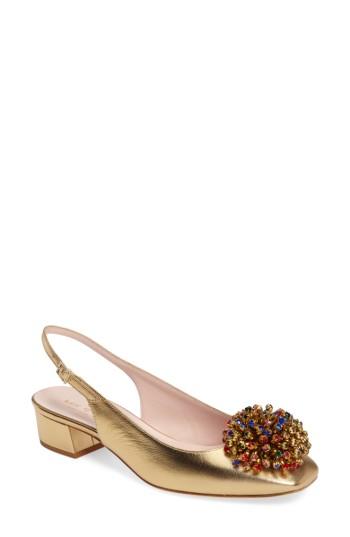 Women's Kate Spade New York Maren Slingback Pump .5 M - Metallic