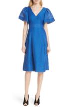 Women's Tracy Reese Open Sleeve Backless Linen Blend Dress - Blue