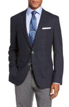 Men's Boss Hutsons Trim Fit Sport Coat L - Blue