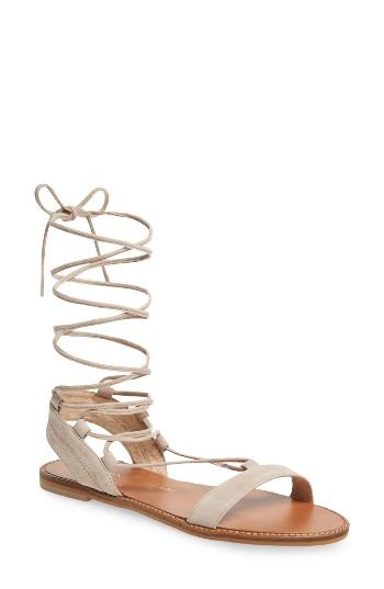 Women's Kristin Cavallari Brea Ankle Wrap Sandal M - Grey
