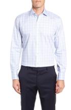 Men's Ledbury Drazin Trim Fit Check Dress Shirt - Blue