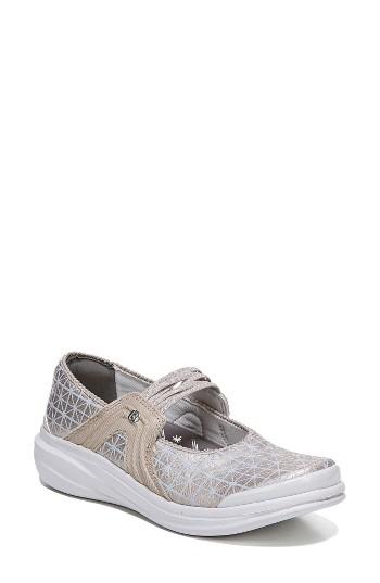 Women's Bzees Candy Mary Jane Sneaker M - Beige