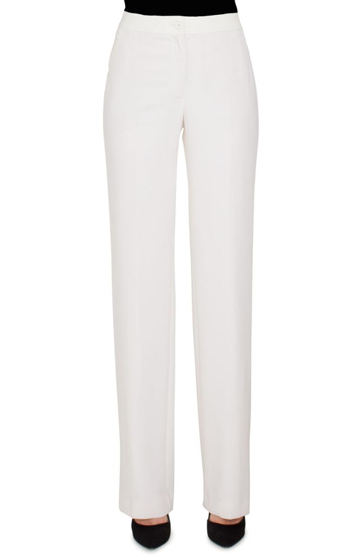 Women's Akris Carl Elastic Waist Double Face Wool Blend Pants