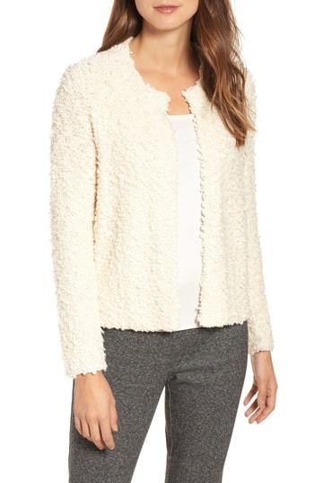 Women's Eileen Fisher Organic Cotton Cardigan - Ivory