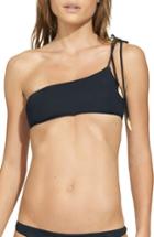 Women's Vix Swimwear One-shoulder Bikini Top, Size D - Black