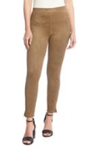Women's Karen Kane Faux Suede Skinny Pants - Brown