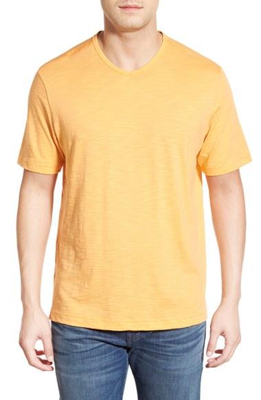 Men's Tommy Bahama 'portside Player' Pima Cotton T-shirt - Orange