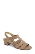 Women's David Tate Delight Slingback Cage Sandal M - Beige