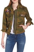 Women's Zadig & Voltaire Kavys Embroidered Camo Jacket - Green