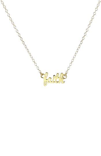 Women's Kris Nations Faith Script Necklace