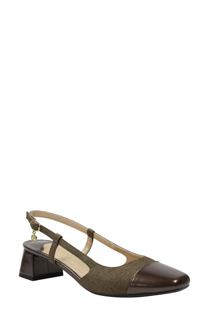 Women's J.renee Marcel Cap Toe Sandal .5 B - Brown