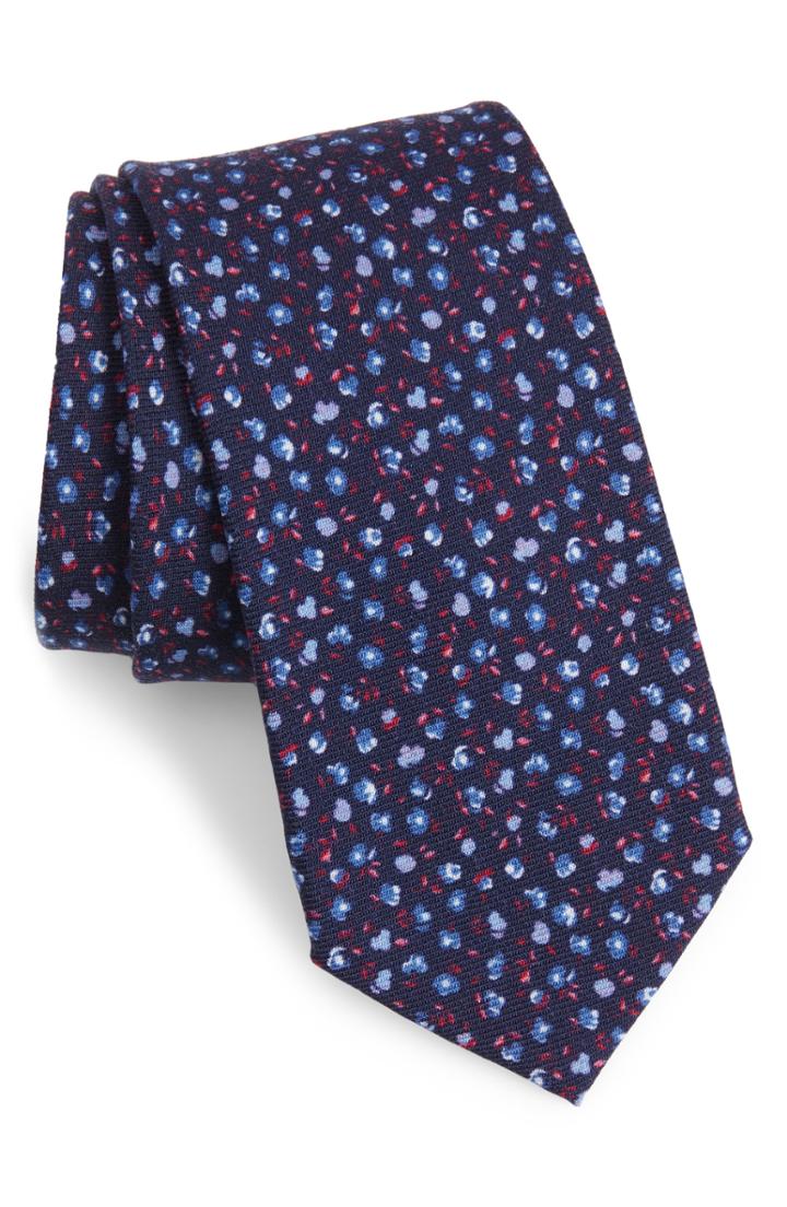 Men's Bonobos Villapool Floral Wool Tie