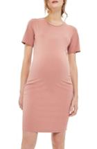 Women's Topshop Maternity Body-con Dress Us (fits Like 0-2) - Pink